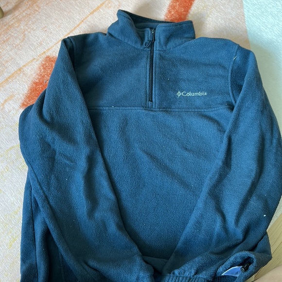 Navy Columbia quarter zip fleece - Picture 2 of 2